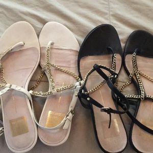 Two pair of dolce vita leather sandals, Size 8